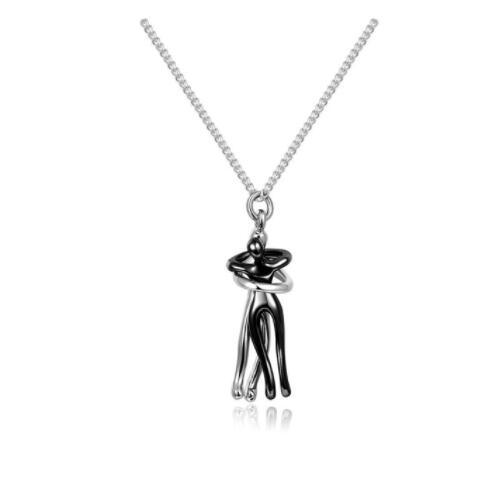 Eternal Love Hug Necklace – Unisex Couple Jewelry Gift