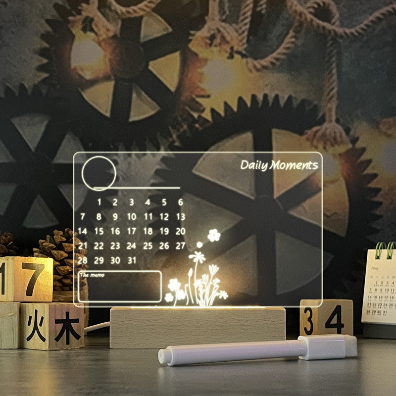 GlowWrite™ LED Message Board - Customizable USB Night Light & Creative Decor